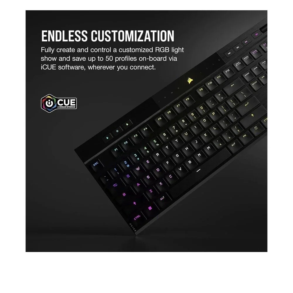 CORSAIR K100 Air Wireless RGB Mechanical Gaming Keyboard - Cherry MX Ultra LP